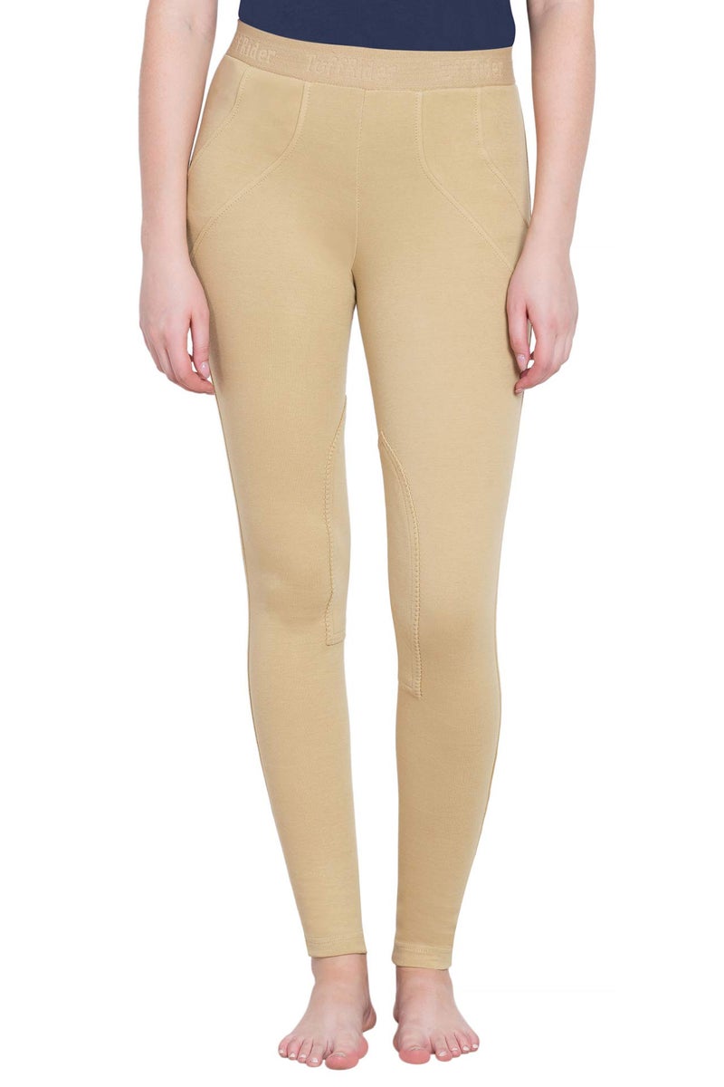 TuffRider Women's Cotton Schoolers, Light Tan, 24 - Image 1