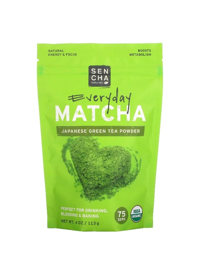 Sencha Naturals Sencha Naturals, Everyday Matcha, Japanese Green Tea Powder, 4 oz (113 g)  - Image 1