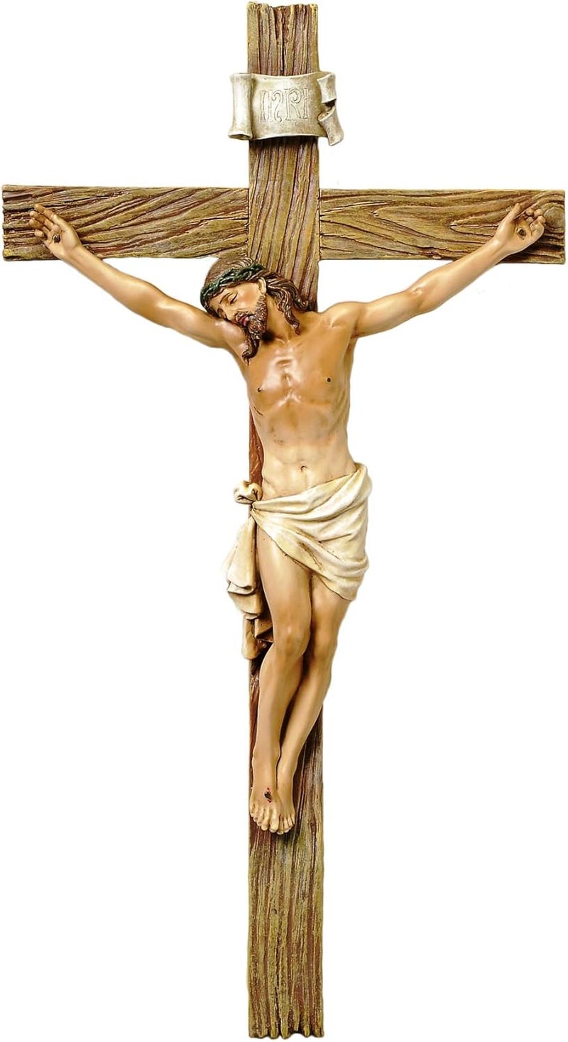 Joseph's Studio Renaissance Jesus Christ on the Crucifix - 13 Inch Religious Decor - Image 1