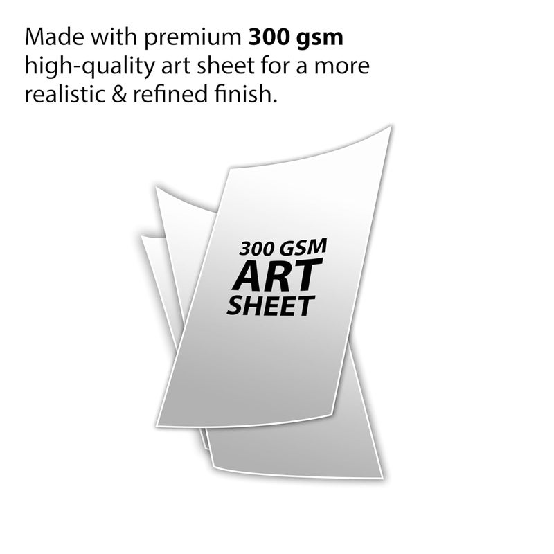 PAPERO Iron Man Wall Poster – A4 Size Split Panel Design | 300 GSM Art Paper | Superhero Wall Decor for Kids, Bedrooms, and Marvel Fans - Image 3
