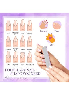 150 Pcs 100/180 Grit Nail Files Double Sides Washable Nail Files Emery Boards Nail Files For Acrylic Nails Natural Nails Square Manicure Tools For Home Business Salon - pzsku/Z43724124ACDEE98F230CZ/45/_/1730894546/d6d20e49-feca-454d-ab8d-edd9e85dbb95