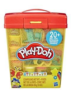 Play-Doh Large Tools and Storage Box Play Set 20+ Pieces