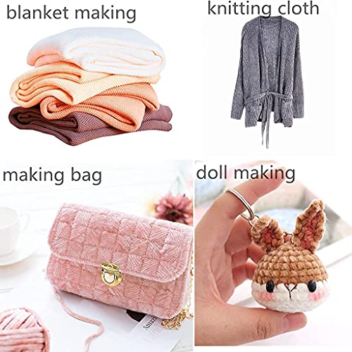 PRANSUNITA Softee Chunky Super Bulky Knitting Acrylic Yarn for Hand DIY Bag Blanket Cushion Crocheting Projects 100 GMS (Copper) - Image 5