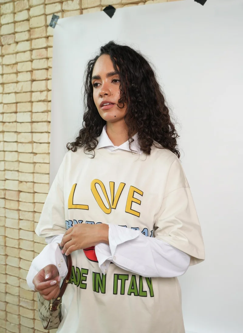 Love Graphic T-Shirt – Vintage White