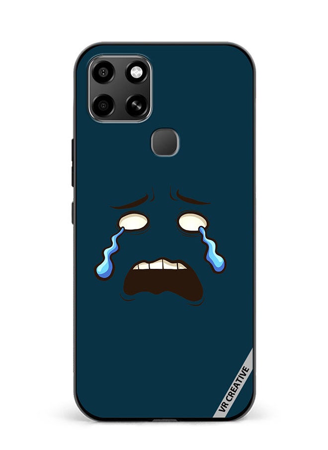 VR CREATIVE - Protective Case Cover For Infinix Smart 6 Crying Face Design Multicolour - Image 1