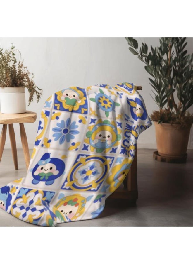 عام بطانية رقيقة من الفانيلا الكرتونية للأطفال والرضع (دافئة ومريحة، ومناسبة للنوم والألعاب) 70 سم * 100 سم - Image 5