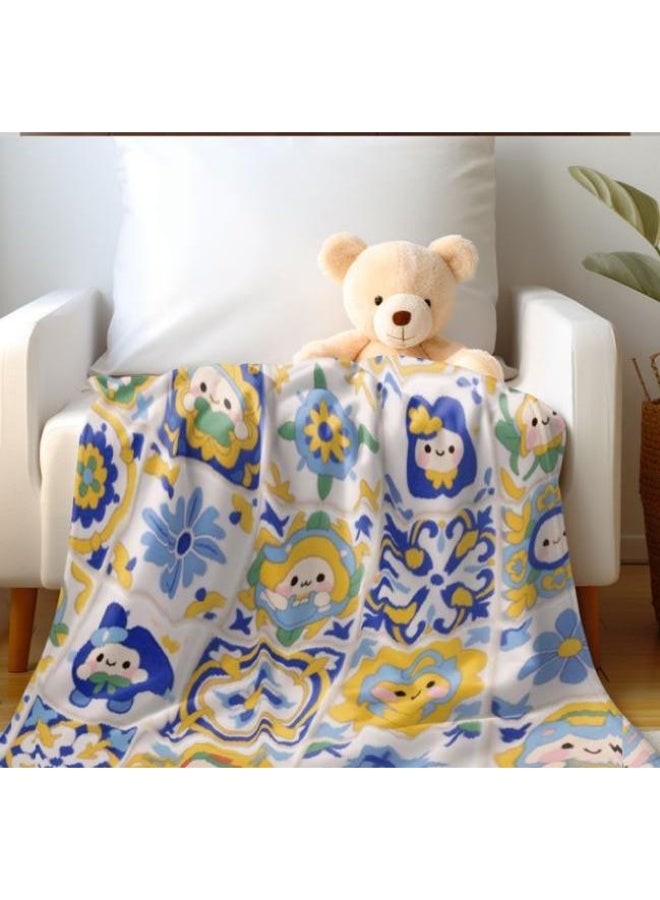 عام بطانية رقيقة من الفانيلا الكرتونية للأطفال والرضع (دافئة ومريحة، ومناسبة للنوم والألعاب) 70 سم * 100 سم - Image 3