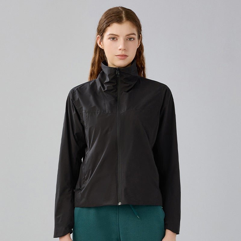 Autumn Winter Windproof Softshell Jacket Womens Sportswear DAW010 Cloud Blue - Image 3