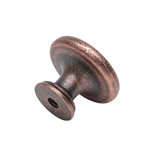 HARPOON Hardware Cabinet Drawer Knob 1-1/4‘’ Inch,Straight Top Ring Cabinet Drawer Round Pulls,10- Pack Antique Copper - Image 2