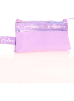 KAUKKO Mirror Baggy Pencil Bag Lilac K2667  - Image 2
