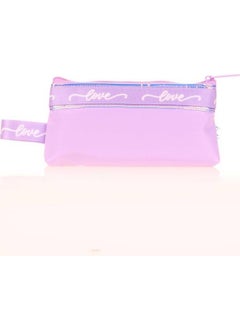 KAUKKO Mirror Baggy Pencil Bag Lilac K2667  - Image 1