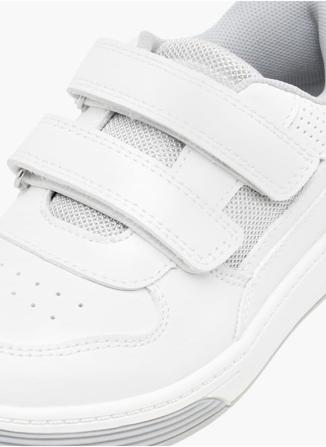 JUNIORS Boys Panelled Sneakers With Hook And Loop Closure  - Image 4