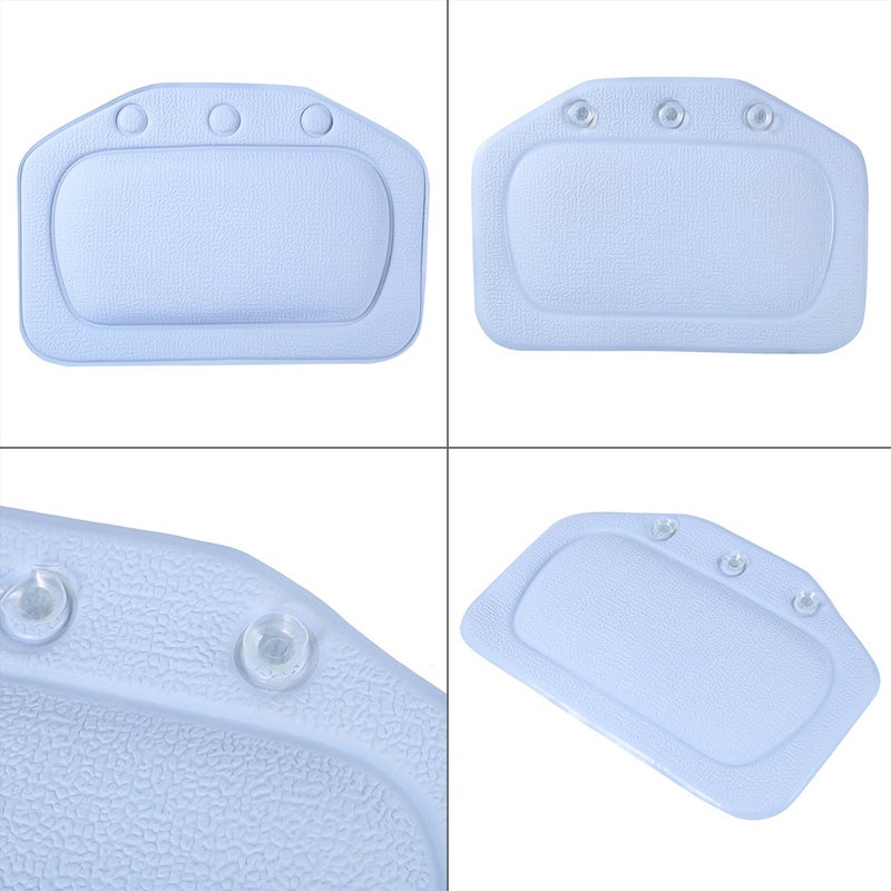 Bathroom Pillow Bathtub Head Rest Foam Design Spa Neck Cushion With Suction Cup - Image 3