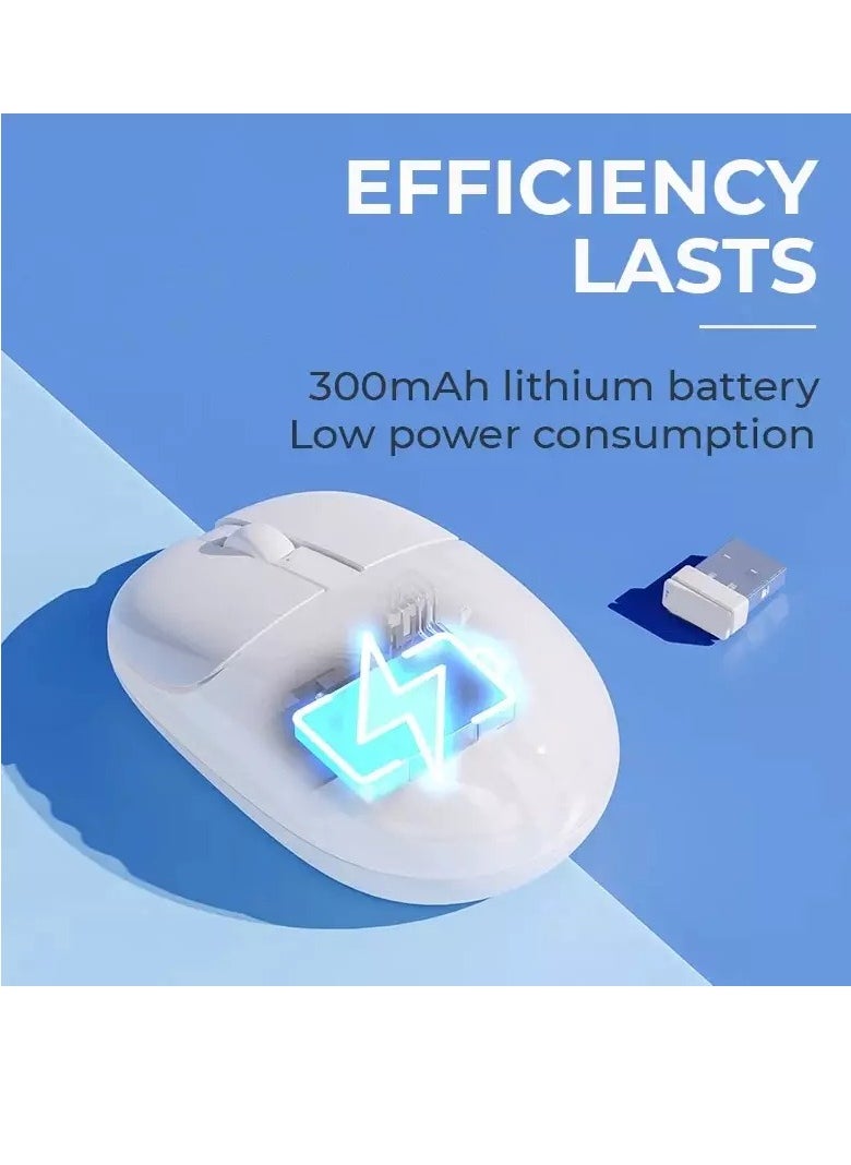 JeDEL - WD142 Wireless, Bluetooth Rechargeable Mouse - 1600 DPI Adjustable - Battery Life 180 Hours - Image 1