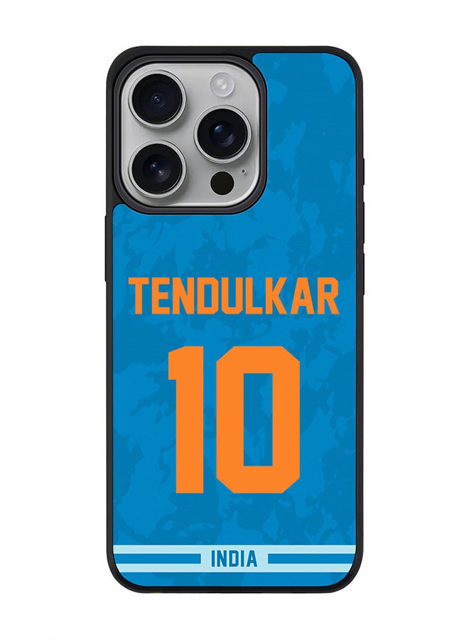 Stylizedd For iPhone 16 Pro Case [Compatible with MagSafe] Slim Magnetic cover Phone Case iPhone 16 Pro -India Sachin Tendulkar Jersey No 10 - Image 1