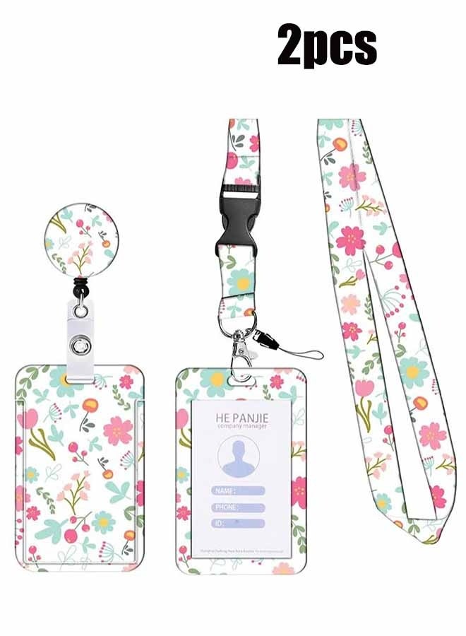 واي جيه حامل بطاقة الهوية بشريط، حامل بطاقة هوية لانيارد، حامل بطاقة المفاتيح، تذاكر الحافلات، حامل بطاقة اللوازم المدرسية بشريط سرطان البحر الدوارة، للنساء، المعلمين، الممرضات، الأطباء، الطلاب - Image 1