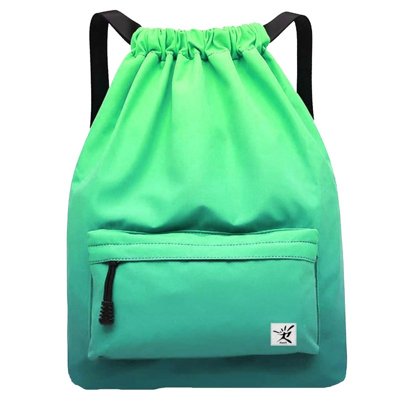Risefit Waterproof Drawstring Bag Gym Bag Sackpack Sports Backpack for Men Women - Image 2