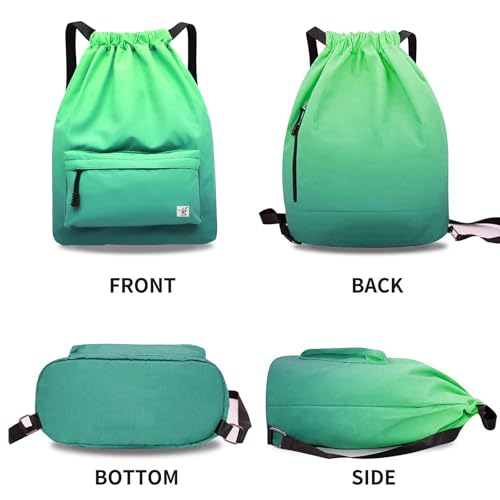 Risefit Waterproof Drawstring Bag Gym Bag Sackpack Sports Backpack for Men Women - Image 3