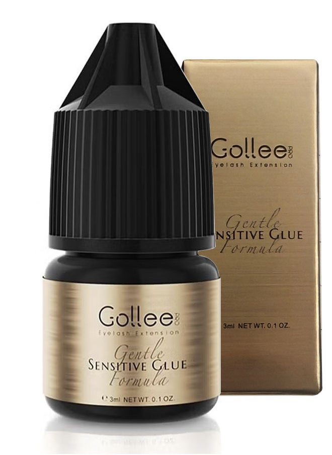 GOLLEE - DIY Lashes Extension/Extra Strong Evolution Eyelash Extension Glue (0.1fl.oz / 3ml),Lash Extension at Home,3-4Seconds/Low Humidity/Waterproof and Oil Resistant - Image 1