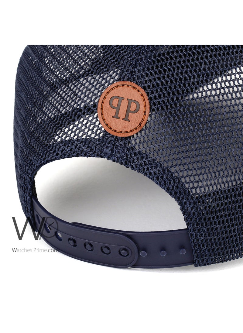 PHILIPP PLEIN Philipp Plein PP Trucker Mesh Cap Blue Color Cotton Hat For Men  - Image 3