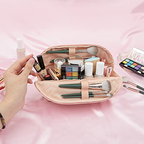 Ethereal Large Cosmetic Pouch, Lightweight Makeup Bag for Purse, Travel Zipper Pouch, Makeup Accessories Organizer, Pink - Image 4