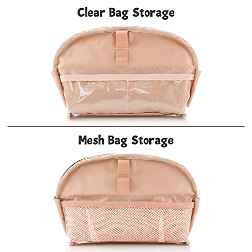 Ethereal Large Cosmetic Pouch, Lightweight Makeup Bag for Purse, Travel Zipper Pouch, Makeup Accessories Organizer, Pink - Image 5