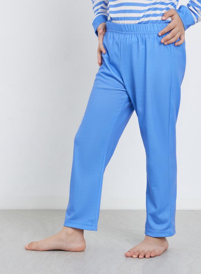 Styli Striped Long Sleeve T-Shirt and Pyjama Set - Image 5