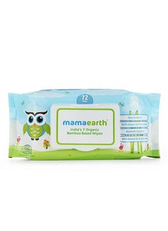 Mamaearth India'S First Organic Bamboo Based Baby Wipes (72 Wipes)  - Image 2