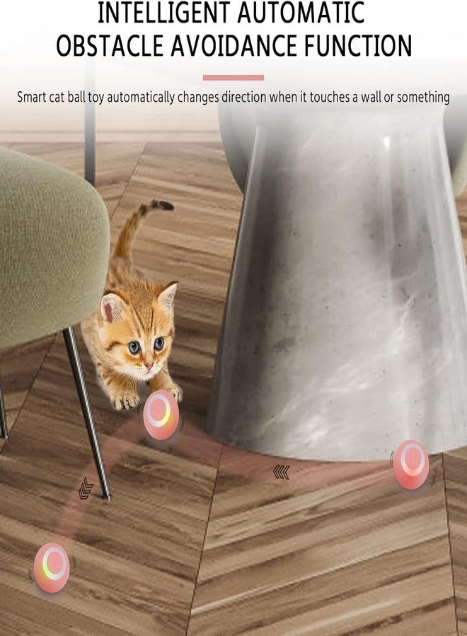 BELOXY Toy Intelligent Funny 360 Degree Rotatable Toys Rechargeable Rotating Ball with LED Light, Chasing Toy Automatic Rotating Smart Obstacle Avoiding (Multi) - Image 4