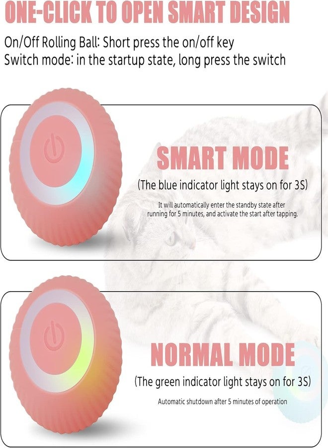 BELOXY Toy Intelligent Funny 360 Degree Rotatable Toys Rechargeable Rotating Ball with LED Light, Chasing Toy Automatic Rotating Smart Obstacle Avoiding (Multi) - Image 5