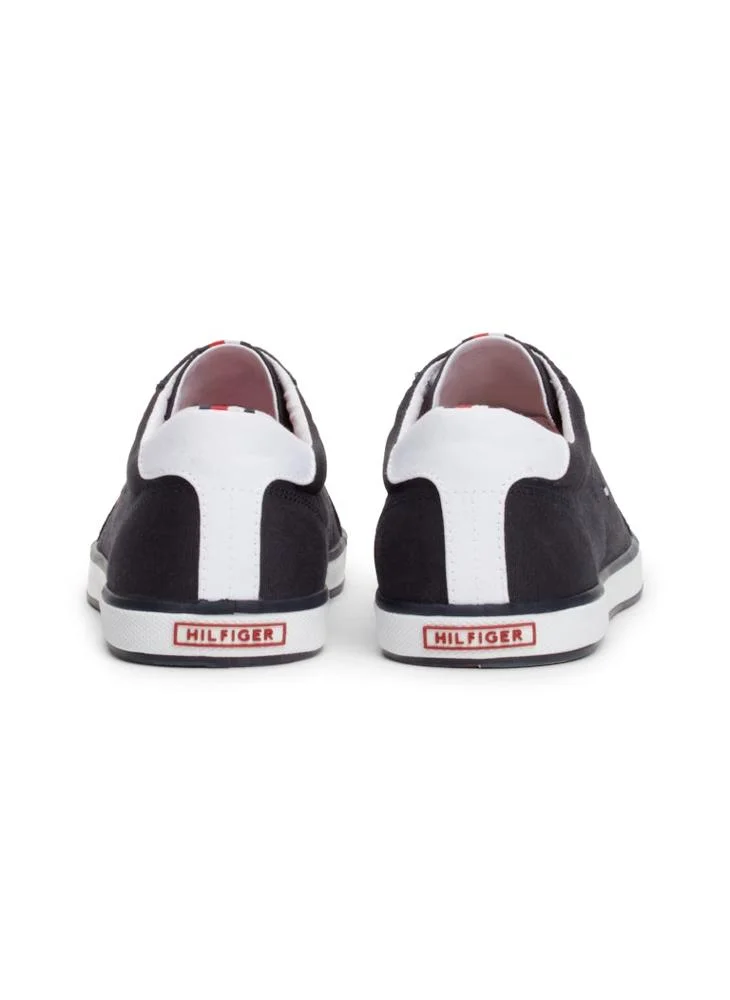 TOMMY HILFIGER Canvas Lace Up Low Top Sneakers