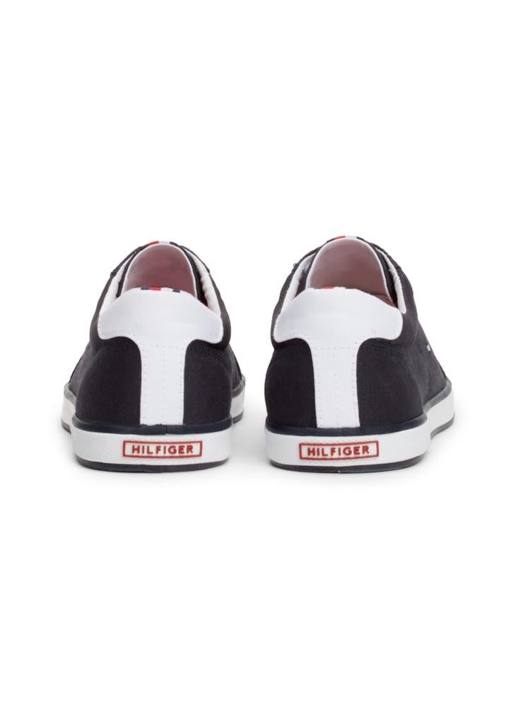 TOMMY HILFIGER Canvas Lace Up Low Top Sneakers  - Image 4