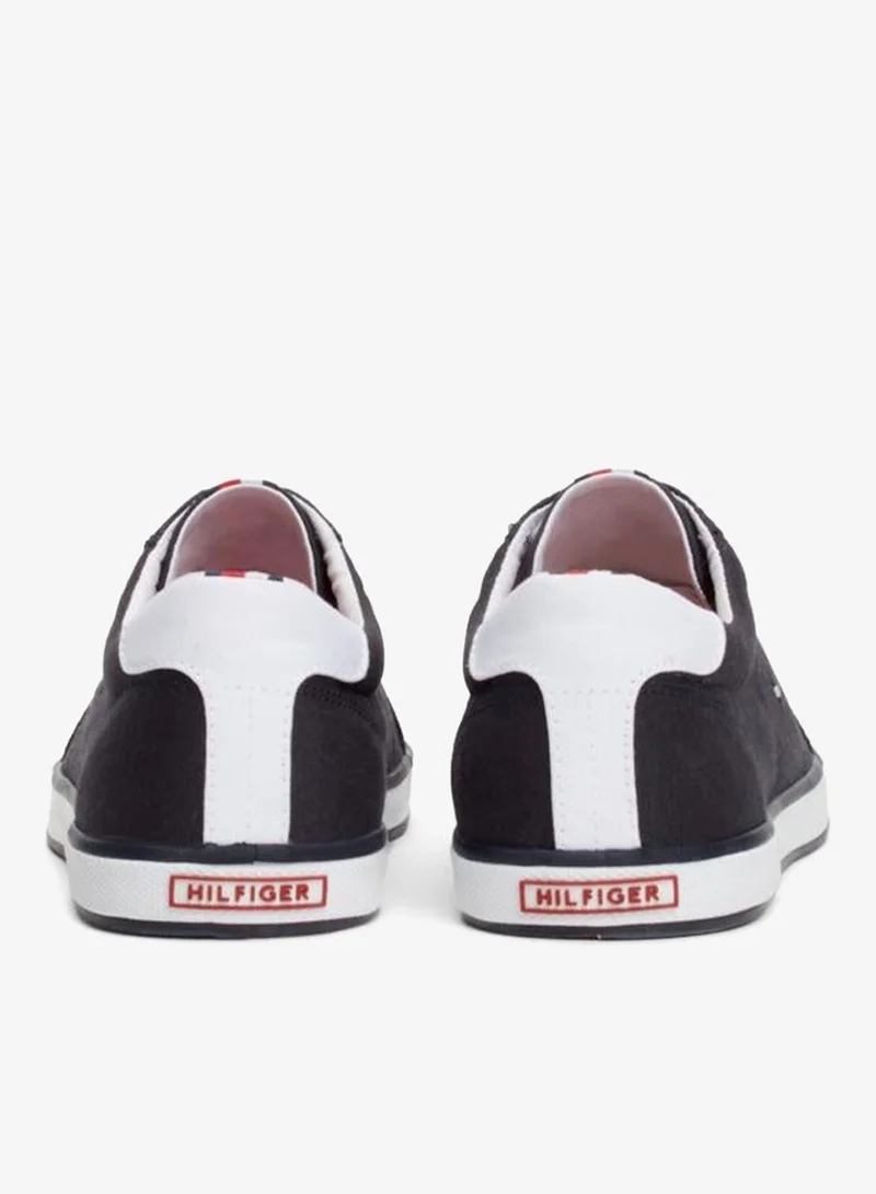 TOMMY HILFIGER Canvas Lace Up Low Top Sneakers