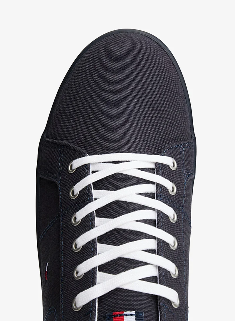 Tommy Hilfiger MIDNIGHT Canvas Lace Up Low Top Sneakers for Men | Best Price UAE