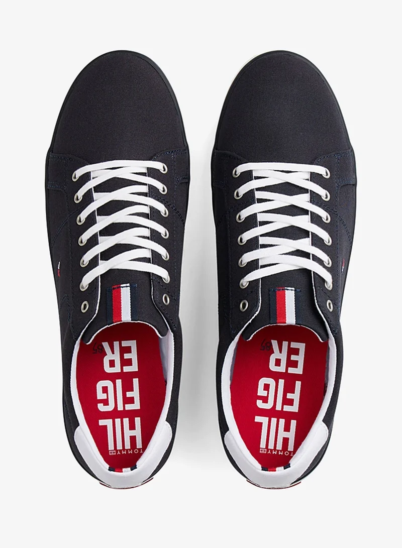 Tommy Hilfiger MIDNIGHT Canvas Lace Up Low Top Sneakers for Men | Best Price UAE