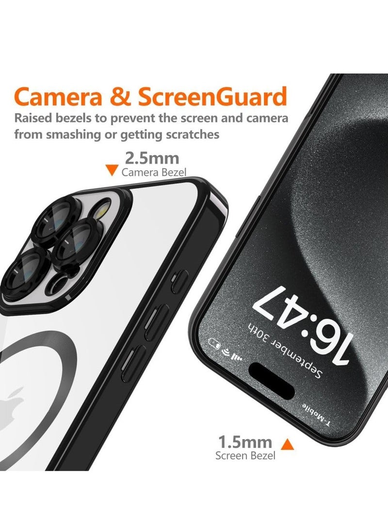 ELTRAZONE Shiny Black iPhone 16 Pro Max Case with MagSafe - Ultimate Shock and Scratch Protection - Image 2