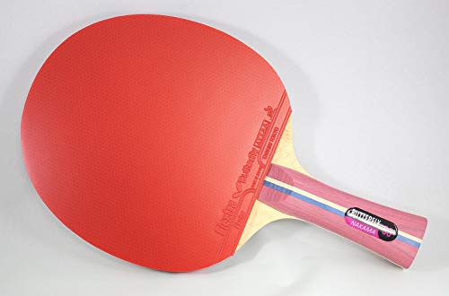 Butterfly Nakama S-3 Table Tennis Racket – Professional ITTF Approved Butterfly Ping Pong Paddle – Flextra Rubber – Carbon Ping Pong Paddle – 2 Ping Pong Balls Included - Image 2