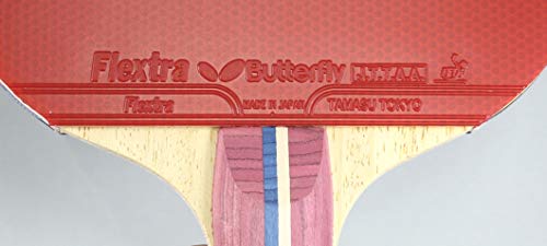 Butterfly Nakama S-3 Table Tennis Racket – Professional ITTF Approved Butterfly Ping Pong Paddle – Flextra Rubber – Carbon Ping Pong Paddle – 2 Ping Pong Balls Included - Image 3