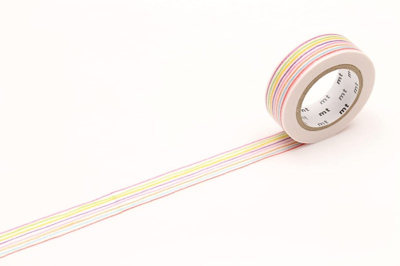 MT mt Washi Masking Tape EX Series, 15 mm x 10 mtrs Shade - IRO enpitsu Border, (Pack of 1)  - Image 1