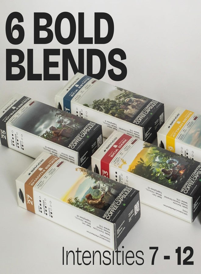 Space Coffee Pods Origins Pack of 55 | Whiskey-Barrel Aged Launch-Edition Coffee included | Nespresso Compatible | Single Origin Aluminium Coffee Capsules for Rich Espresso Experience - Image 3