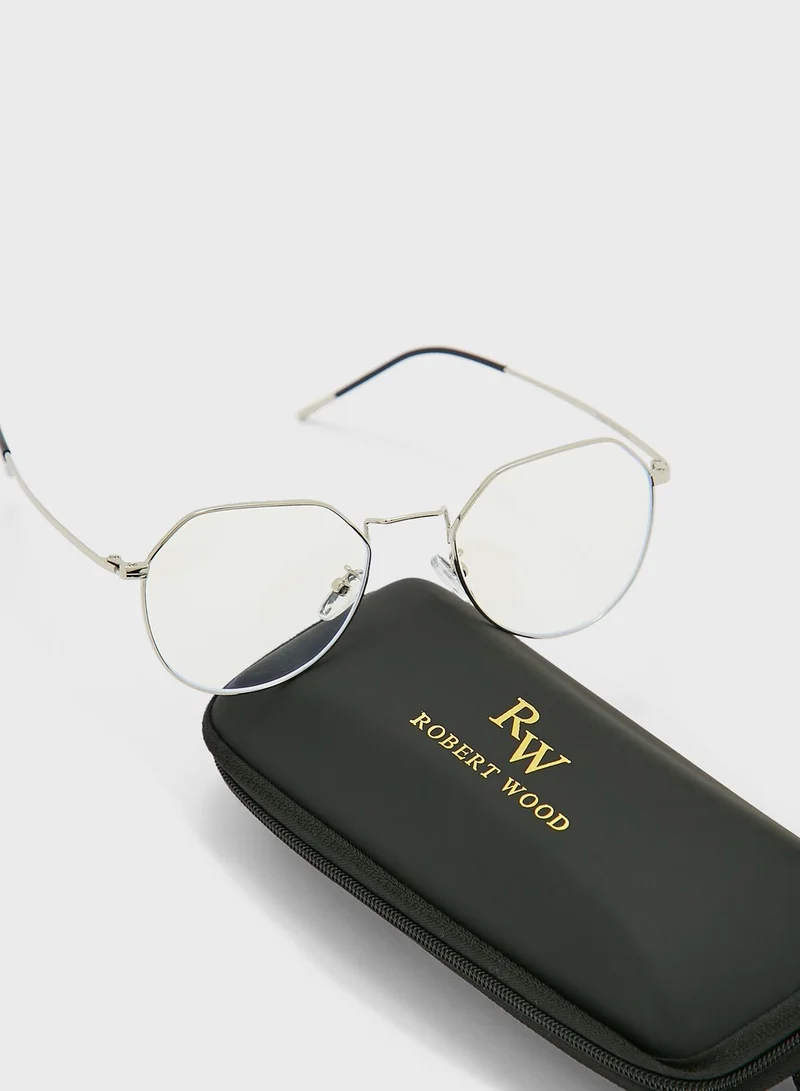Robert Wood Anti Blue Lens Angular Laptop Optic Glasses