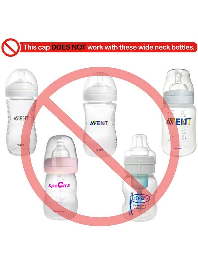 NENESUPPLY - Travel Cap For Narrow Neck Feeding Bottle. Replace Dr Brown Travel Cap Dr Brown Cap And Medela Cap Bottle Cap For Dr Brown Bottle Dr Browns Bottle Medela Bottle Evenflow Bottle Ameda Bottle - Image 1