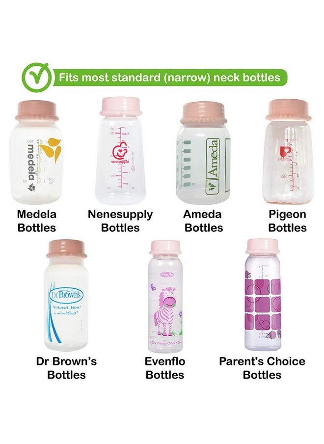 NENESUPPLY - Travel Cap For Narrow Neck Feeding Bottle. Replace Dr Brown Travel Cap Dr Brown Cap And Medela Cap Bottle Cap For Dr Brown Bottle Dr Browns Bottle Medela Bottle Evenflow Bottle Ameda Bottle - Image 1