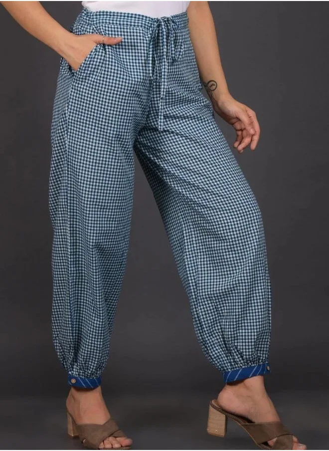 ZERESOUQ Ocean Blue Lantern Pant Kurta Set