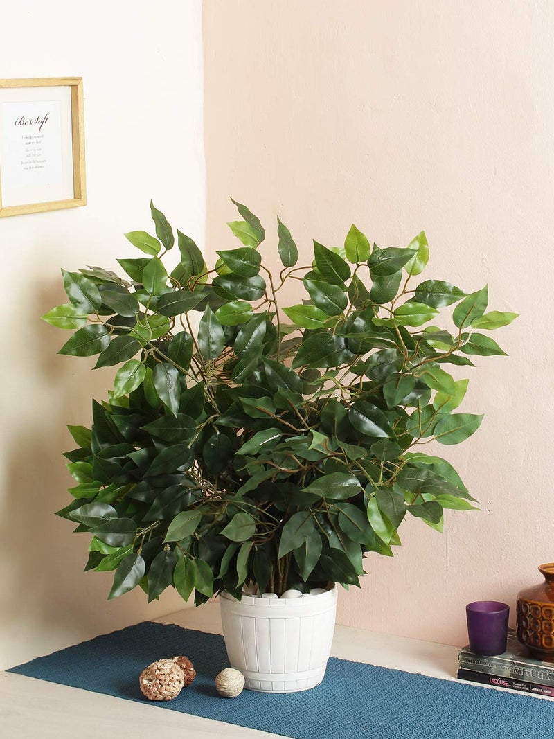 Fourwalls Artificial Big Ficus Leaves for Home,Indoor and Outdoor décor (42 Leaves, 60 cm Tall, Set of 4) - Image 3