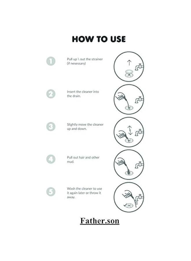 Drain Clog Remover Snake, Plumbing Toilet Hair Snake Drain Cleaner Auger Catcher for Kitchen, Sink, Bathroom, Tub, Shower(4 Pack 20inch) - Image 5