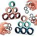 Cevioce 12 PCS Magnetic Ring Fidget Toys SetADHD Anxiety Magnetic Finger Spinner Pack for Teens Adults and KidsCoolest Magnet Stress Relief Toy for 8 Year Old Boys Girls Present - Image 2