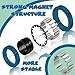 Cevioce 12 PCS Magnetic Ring Fidget Toys SetADHD Anxiety Magnetic Finger Spinner Pack for Teens Adults and KidsCoolest Magnet Stress Relief Toy for 8 Year Old Boys Girls Present - Image 4