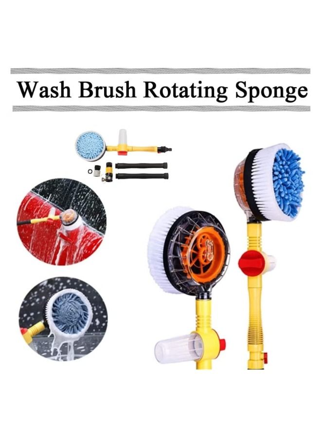 ACLIX Automatic Car Foam Brush Wash Professional Spray Foam Rotating Brush Portable Auto Clean Tools Wash swatch Water Flow Brushes  - Image 2