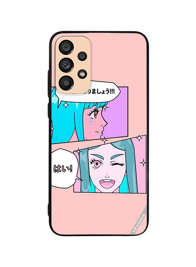 VR CREATIVE Protective Case Cover For Samsung Galaxy A53 5G Cute Pastel Collage With Manga Comics Frames With Anime Characters Design Multicolour - Image 1